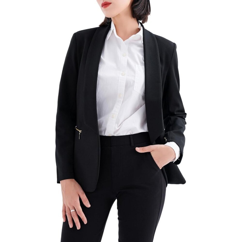 Women's Blazers Blazer Jackets Business Casual Professional Outfit Black